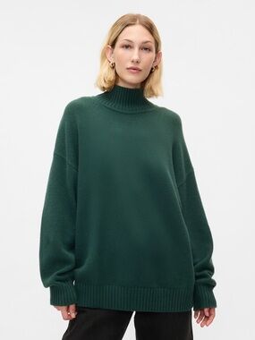 GAP Green Mockneck Sweater